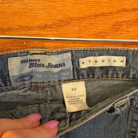 Old Navy Women's Blue Denim A-Line Knee Length Skirt Size 10 Casual - Picture 6 of 7